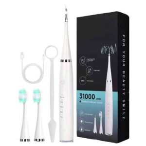 3 in 1 Rechargeable Teeth Cleaner Set Teeth Tartat Remover Adult Electric Toothbrush Portable Dental Cleaner Tools Kit Home Use