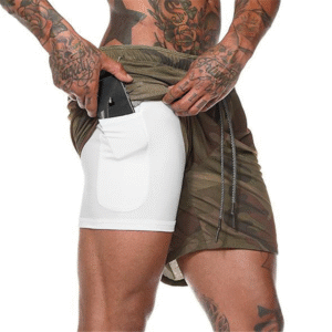 Cross Border Foreign Trade Men's Fitness Running Sports Shorts, Loose Multi Pocket Fashionable