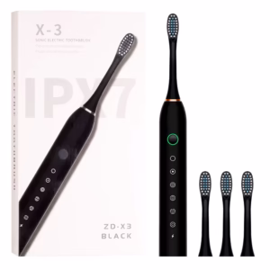 X3 Sonic Electric Toothbrush - 6 Mode Rechargeable Adult Toothbrush with Soft DuPont Bristles & 30-Day Battery Life